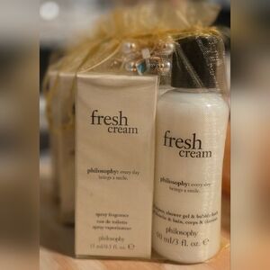 Fresh Cream by Philosophy .5oz. Spray & 3oz Shampoo/ BodyWash